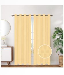 12 Wholesale Curtain Panel Grommet Color Yellow