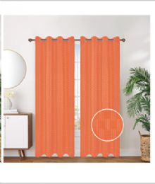 12 Wholesale Curtain Panel Grommet Color Orange