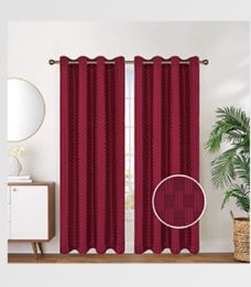 12 Bulk Curtain Panel Grommet Color Burgundy