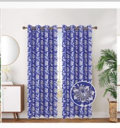 12 Wholesale Curtain Panel Grommet Color Blue