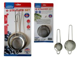 96 Units of 2 Pc Strainer Set - Strainers & Funnels
