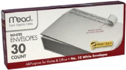 48 Wholesale Mead 30 Count Press - It & Seal - It White Envelope
