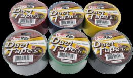 96 Units of 10-Yard X 2" Duct Tape - Asst Color - Tape & Tape Dispensers