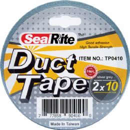96 Units of 10-Yard X 2" Duct Tape - Silver Grey - Tape & Tape Dispensers