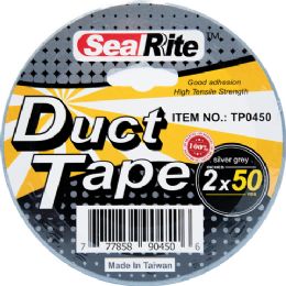 24 Units of 50-Yard X 2" Silver Duct Tape - Tape & Tape Dispensers