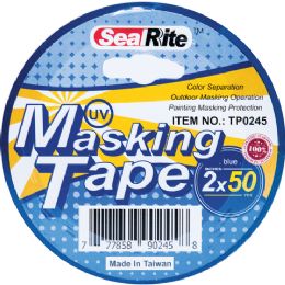 24 Units of 50-Yard X 2" Blue Uv Resist Masking Tape - Tape & Tape Dispensers