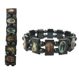 48 Units of Religious Pictures Hematite Bracelet - Bracelets