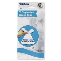 24 Pieces 75-Pc Disposable Diaper Bag - Baby Accessories