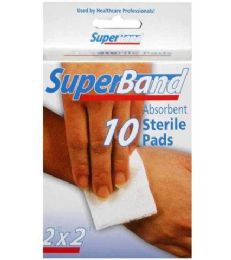 72 Units of 10 Piece 2x2 Absorbent Sterile Pads - Bandages and Support Wraps