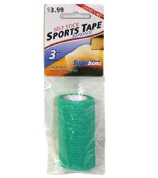 72 Units of Sport Tape Assorted Color 3 Inch - Bandages and Support Wraps