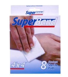 72 Units of 8 Piece 4x4 Absorbent Sterile Pads - Bandages and Support Wraps