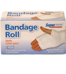 72 Units of Sterile Cotton Gauze Roll - Bandages and Support Wraps