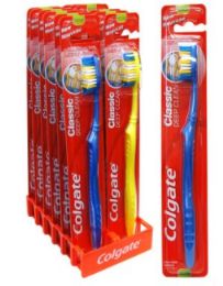 144 Wholesale Colgate Toothbrush Clasic Medium