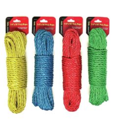 96 Wholesale 50 Foot X .25 Inch Poly Rope