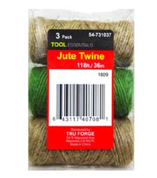 72 Pieces 3 Pack Jute Twine 118 Foot - Rope and Twine