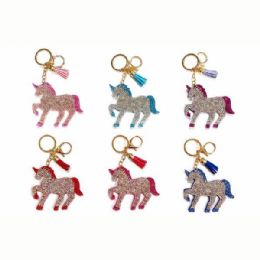 48 Units of Bling Unicorn Keychain - Key Chains