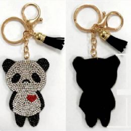 48 Units of Bling Bling Panda Keychain - Key Chains