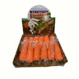 24 Wholesale Stretchy Carrot
