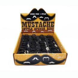 72 Pieces Bottle Opener Mustache Ring - Rings