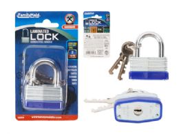 96 Pieces Laminated Lock 45mm. Short Shackle - Padlocks and Combination Locks