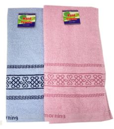 72 Units of Kitchen Towel 13x28 Inch Embroiderd Design - Kitchen Towels