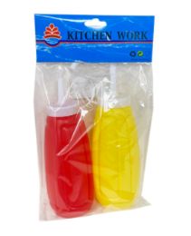 72 Pieces 2 Piece Ketchup And Mustard - Strainers & Funnels