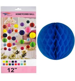 72 Pieces 12 Inch Royal Blue Honeycomb Tissue Paper - Party Center Pieces