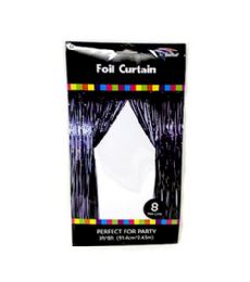 36 Wholesale Black 3x8 Inch Metallic Foil Curtain