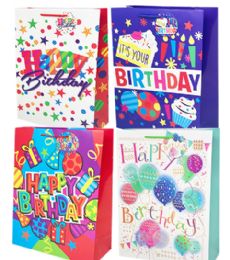 96 of Happy Birthday Xlarge Gift Bag Glossy