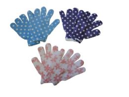 72 Pieces Printed Exfoliating Bath Gloves - Bath And Body