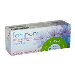 24 Pieces Safesoft Super Tampons - Box Of 6 - Hygiene Gear