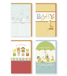 60 Bulk Baby Cards Large