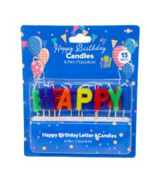 96 of Assorted Letter Birthday Candles