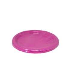 96 Pieces 12 Piece 7 Inch Pink Plate Plastic - Party Paper Goods