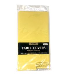 72 Pieces Yellow Table Cover Heavy 54x108 - Table Cloth