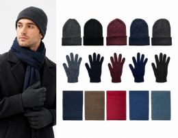 Yacht & Smith Unisex Assorted Colored Winter Hat, Scarf & Glove Set