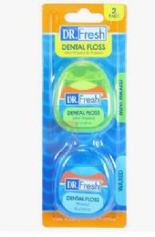 72 Pieces Dr. Fresh Dental Floss 55yds 2pk - Toothbrushes and Toothpaste