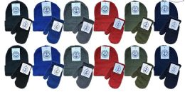 60 Sets Yacht & Smith Kids 2 Piece Hat And Mittens Set In Assorted Colors - Winter Care Sets