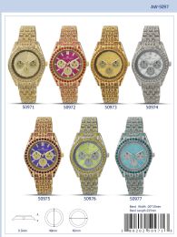 12 Wholesale Ladies Watch - 50971 assorted colors