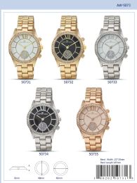 12 Wholesale Ladies Watch - 50732 assorted colors