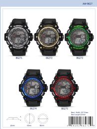 12 Wholesale Digital Watch - 86271 assorted colors