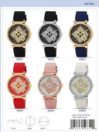 12 Wholesale Ladies Watch - 50653 assorted colors