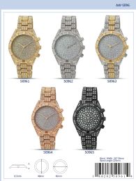12 Wholesale Ladies Watch - 50962 assorted colors