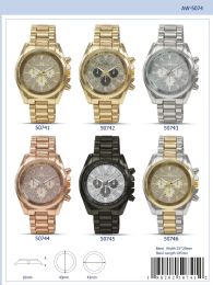 12 Wholesale Ladies Watch - 50741 assorted colors