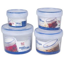 36 Wholesale Food Storage Container 8pc Set Lock N Store