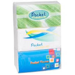 48 Bulk Pocket Tissue 6pk 2ply 10 Sheet Per Pack Shrink/label