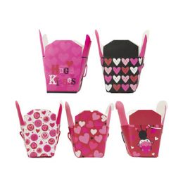 100 Pieces Valentine Container Asst Designs - Valentine Gift Bag's