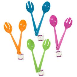 72 Wholesale Serving Spoons 2pc 11.5in