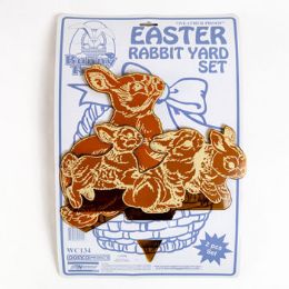 72 Bulk Easter Rabbit Yard Set