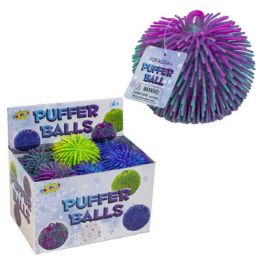 12 Pieces Ball Puffer 6in TyE-Dye 3ast Colors 12pc Pdq - Balls